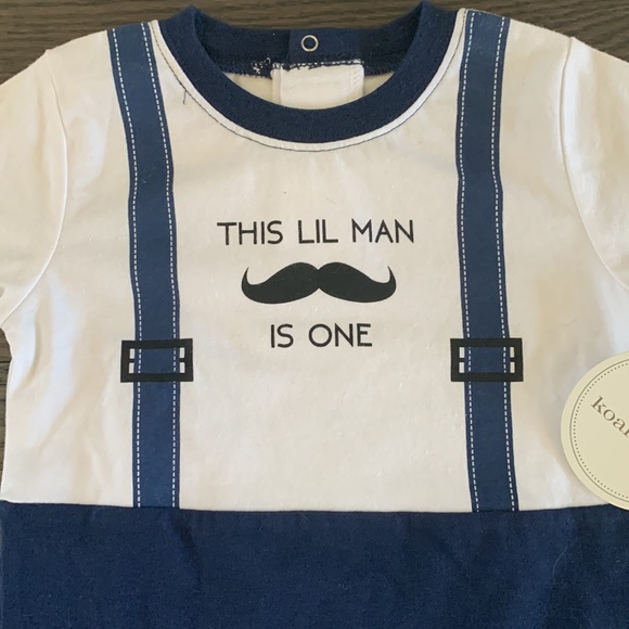 NWT! Koala Baby ‘THIS LIL MAN IS ONE’ One Piece - Picture 2 of 7